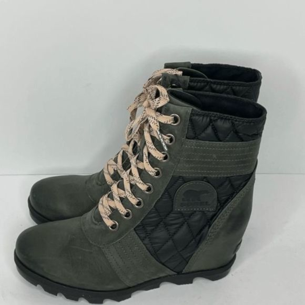Sorel Joan of Arctic‎ Lexie Wedge Bootie Green Black